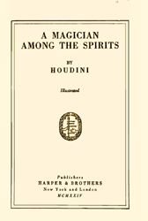A Magician Among the Spirits by Houdini