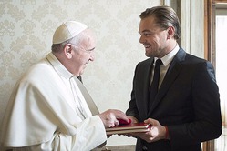 Леонардо Ди Каприо встретился с Папой Римским Франциском