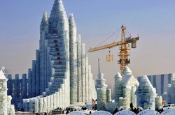 В Китае выстроили город изо льда
