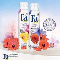 Цветочный антиперспирант Fa FLORAL Protect – аромат и защита на 48 часов